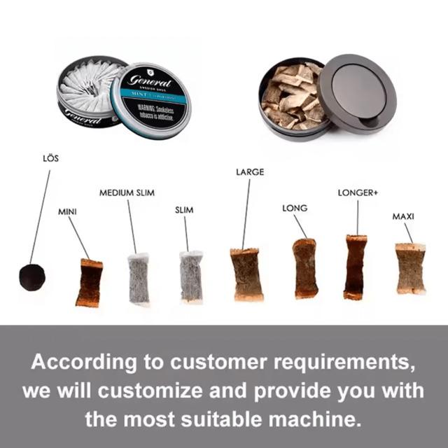 Snus forming machine