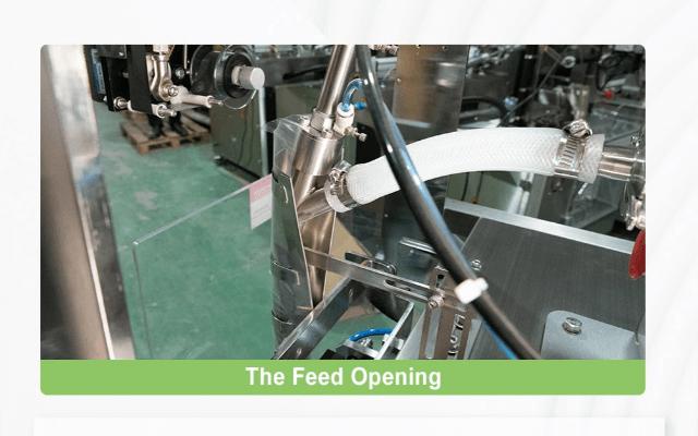 5.The Feed Opening：The pump of the barrel is directly connected to the former, so that the material can be directly sent into the packaging bag for packaging,.jpg