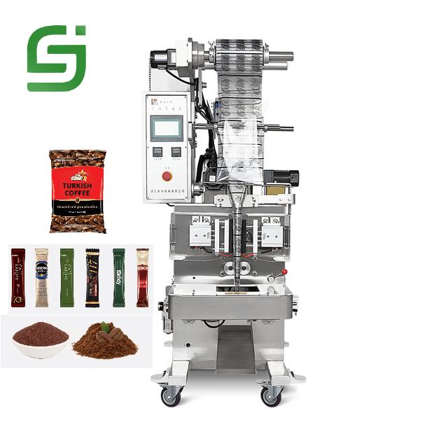 Pouch filling sealing and discharge workflow for automatic packing line